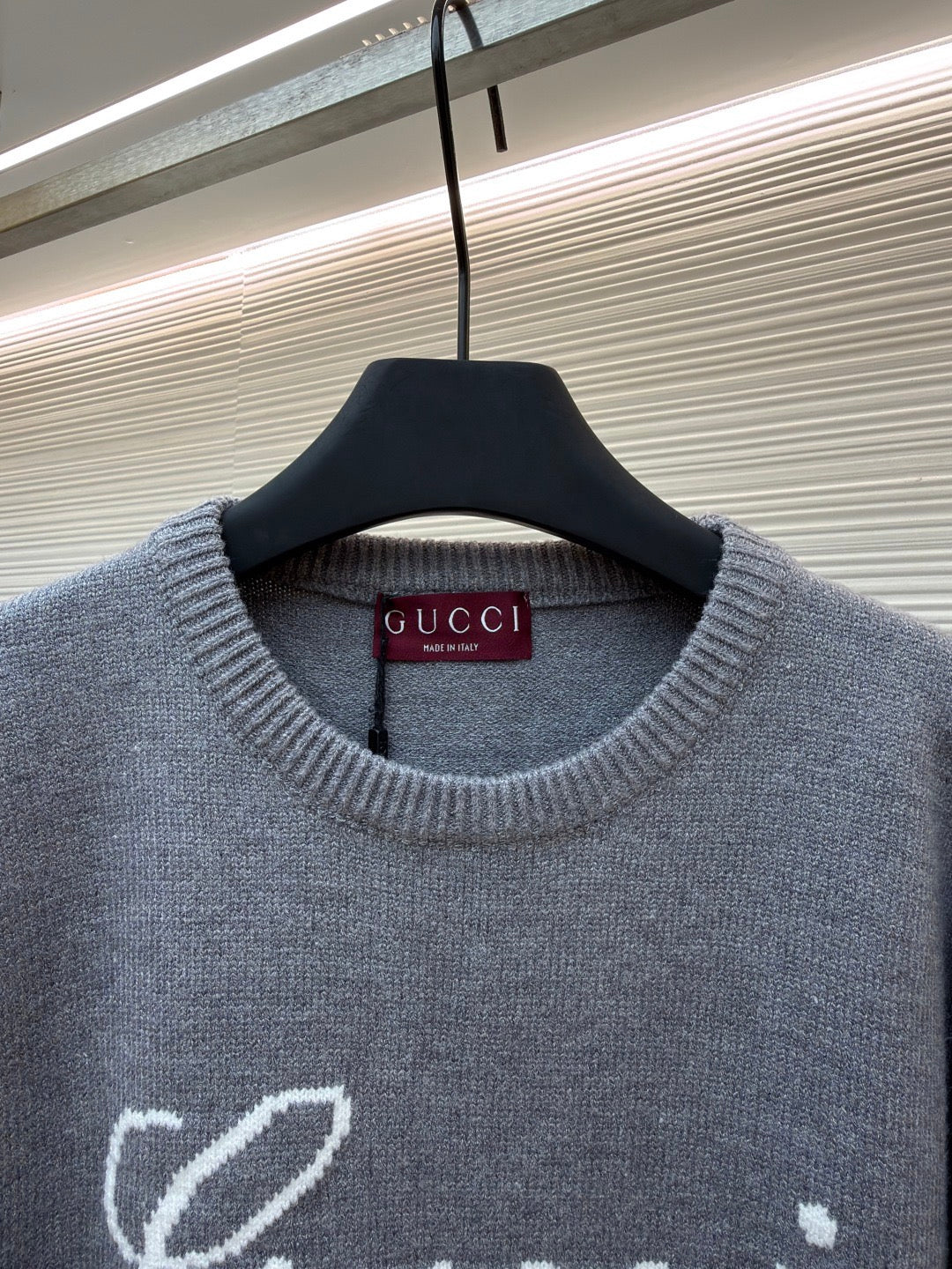 GUCCI  - Knit wool jumper with intarsia unisex