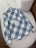 BURBERRY - Slim Fit Check Cotton Poplin Shirt