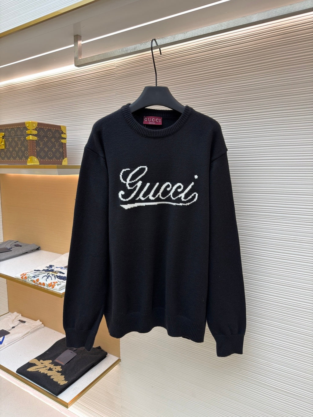 GUCCI  - Knit wool jumper with intarsia unisex