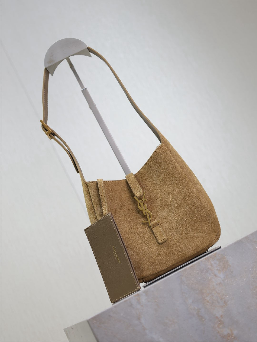 SAINT LAURENT - Icare Medium quilted suede shoulder bag