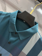BURBERRY - Stretch Poplin Check Short Sleeve Shirt
