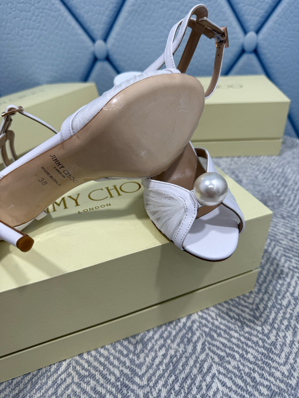 JIMMY CHOO - Women’s Sandals with Pearl