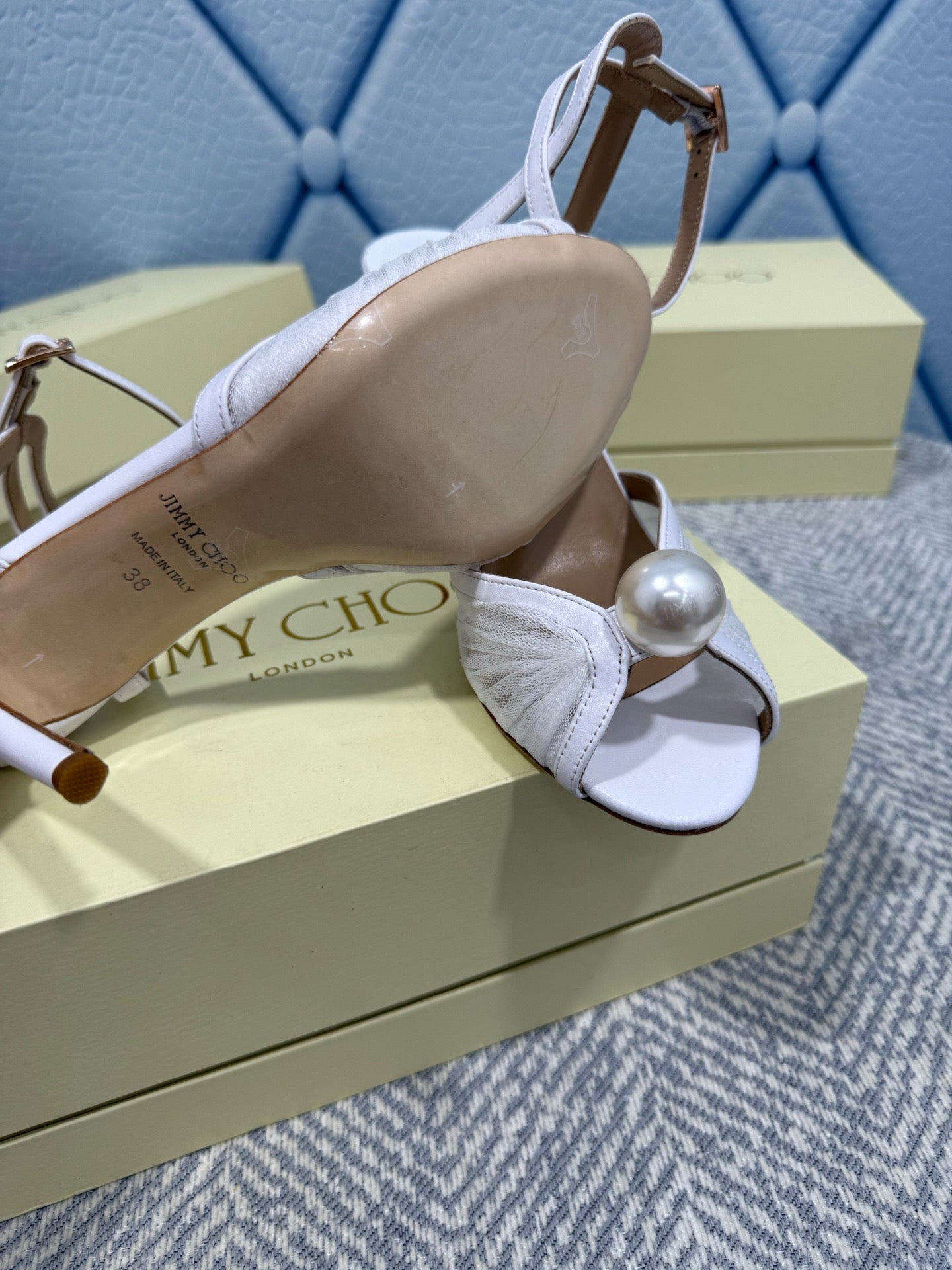 JIMMY CHOO - Sandals with Pearl