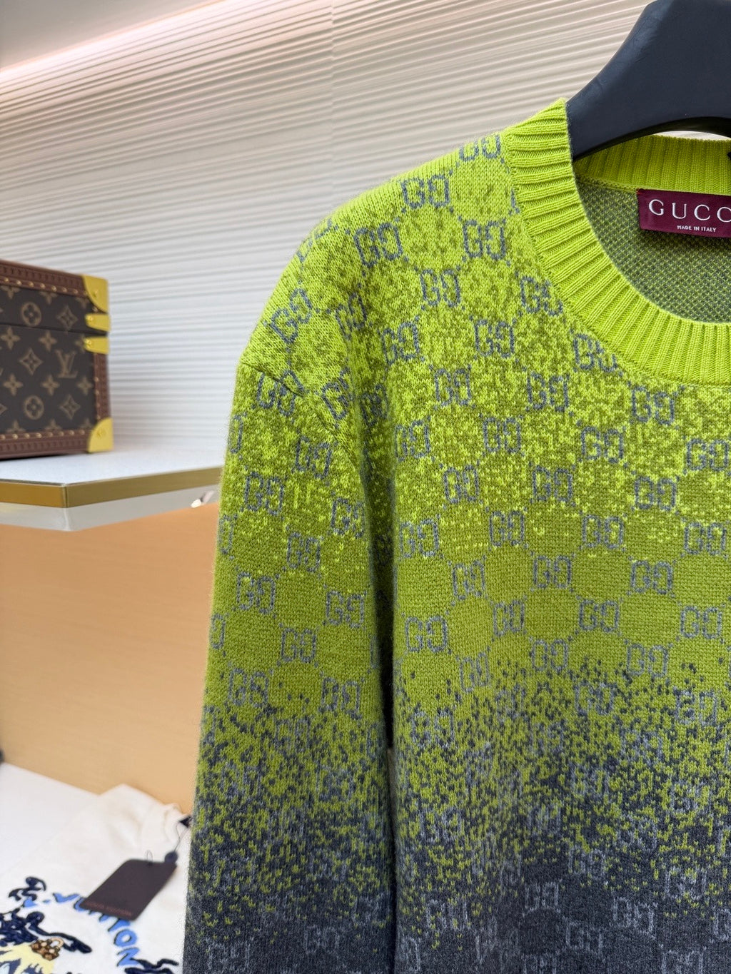 GUCCI  -  GG Wool Cashmere Jacquard Sweater