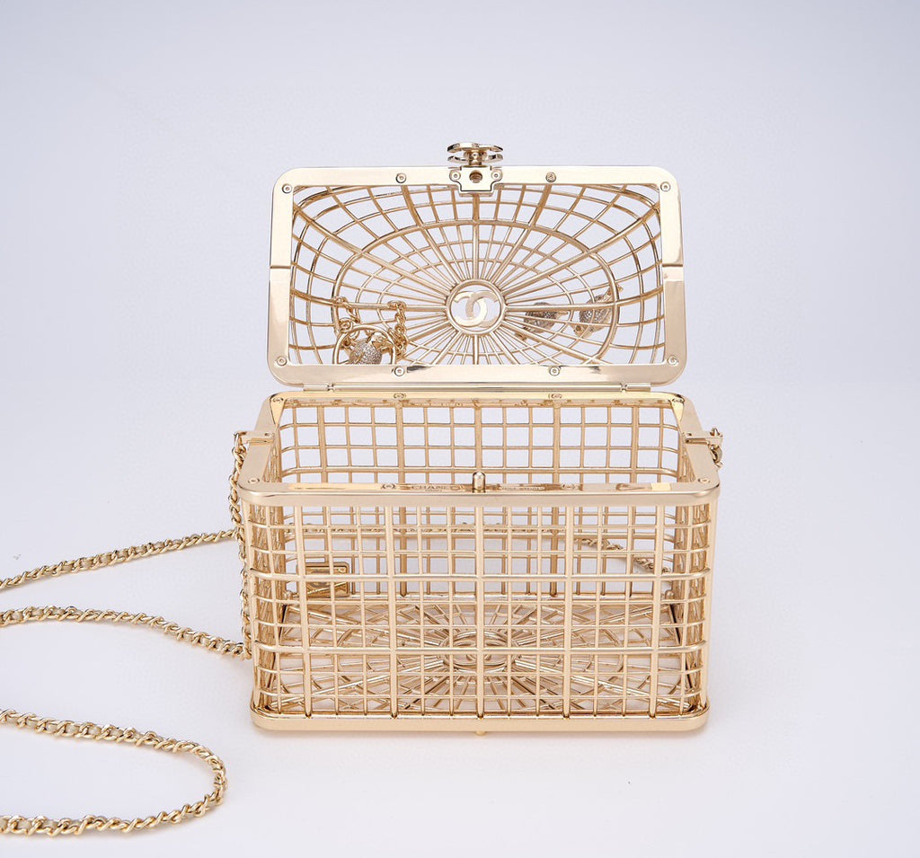 CHANEL - BIRD CAGE BAG RUNWAY EVENING BAG