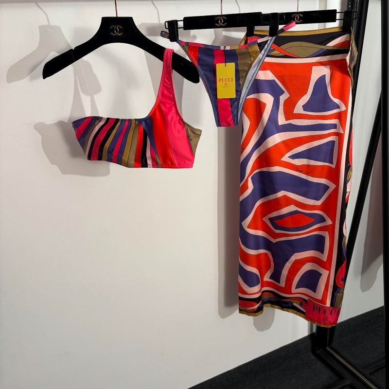 PUCCI - Patterned Halterneck bikini Swimsuit