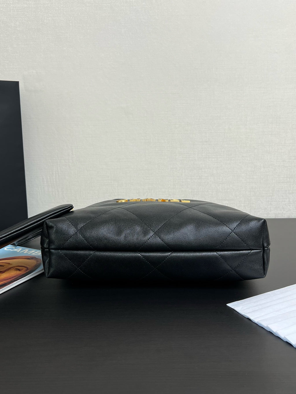 CHANEL - Shiny Calfskin & Gold-Tone Metal