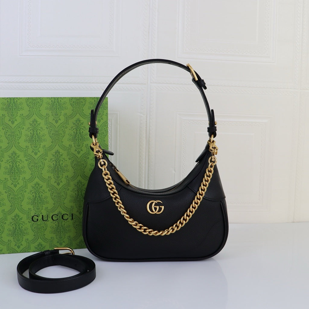 GUCCI - Aphrodite Leather Small shoulder bag