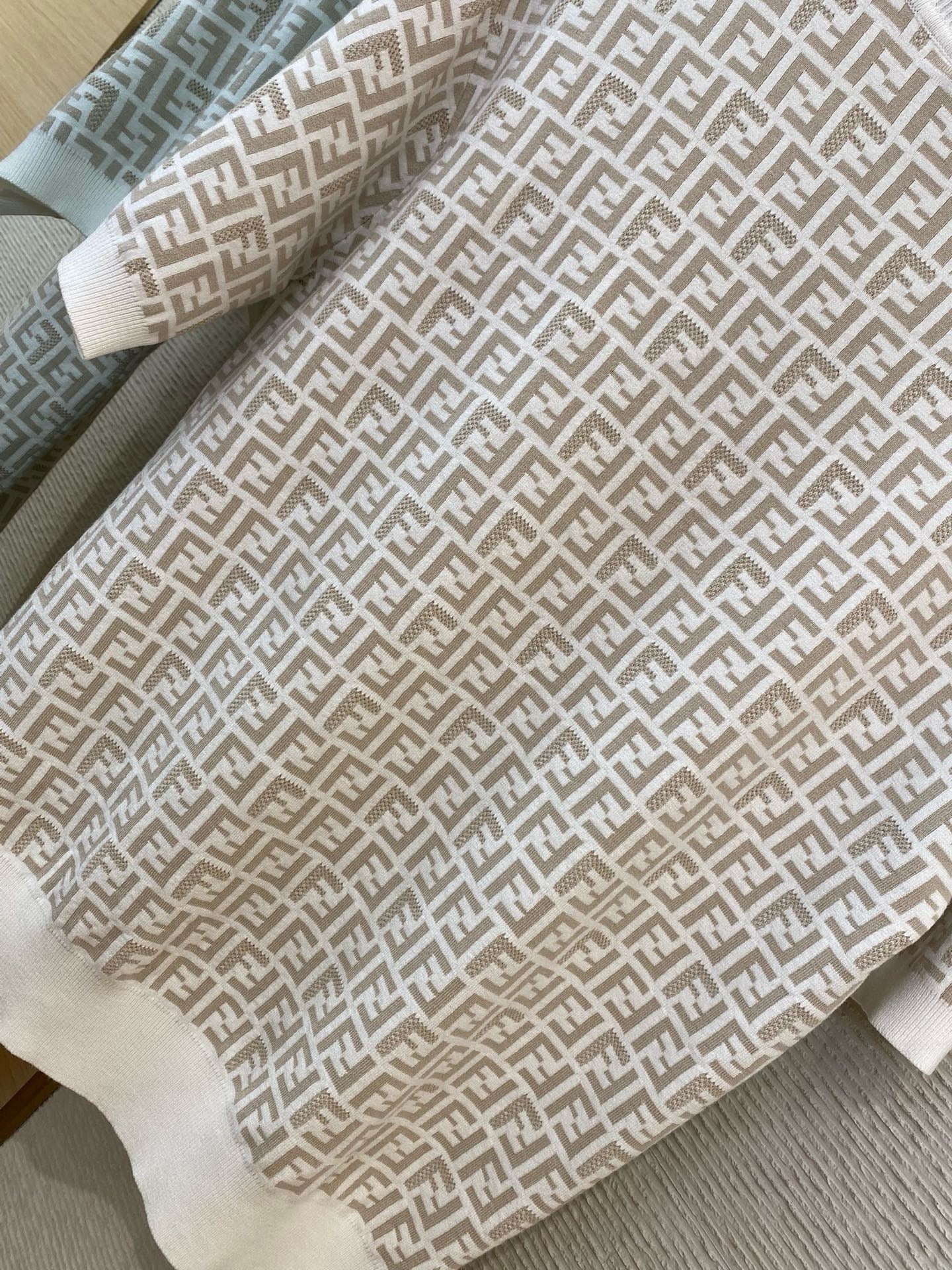 FENDI - Jacquard Knitted T-Shirt