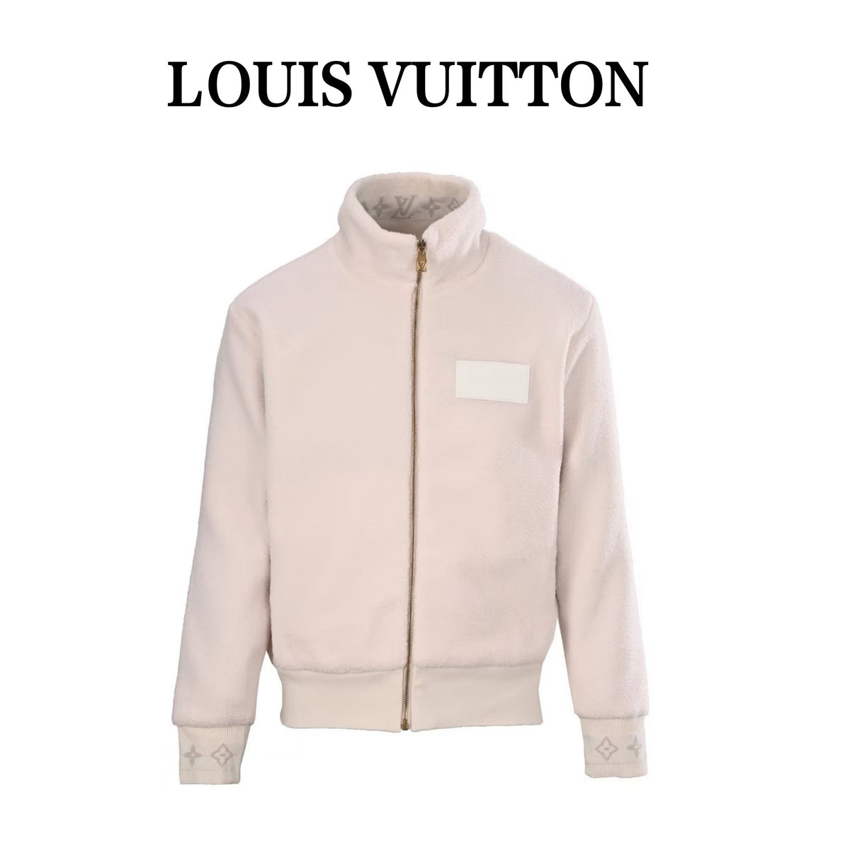 LOUIS VUITTON - Leather Patch Fleece