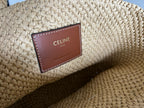 CELINE - TEEN COUFFIN IN WICKER AND NATURAL CALFSKIN