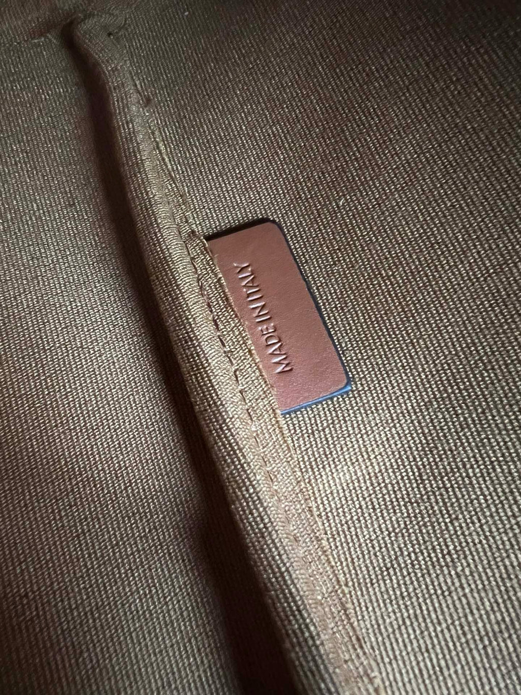 CELINE - TEEN CLARA BAG IN TRIOMPHE CANVAS AND CALFSKIN
