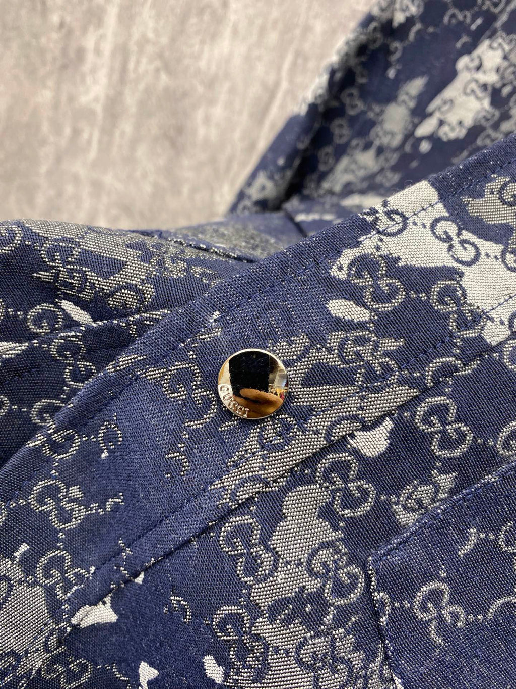 GUCCI  - Retro camouflage monogram print jacket