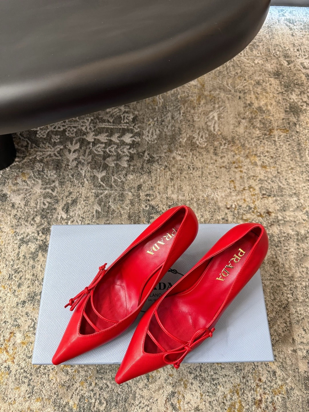 DIOR - open side patent leather heeled pumps