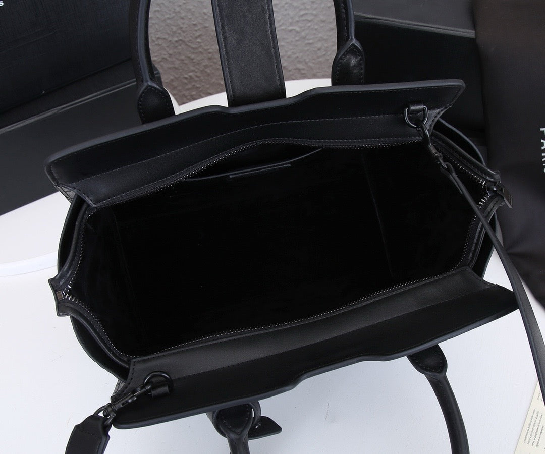SAINT LAURENT- Black Leather Handbag