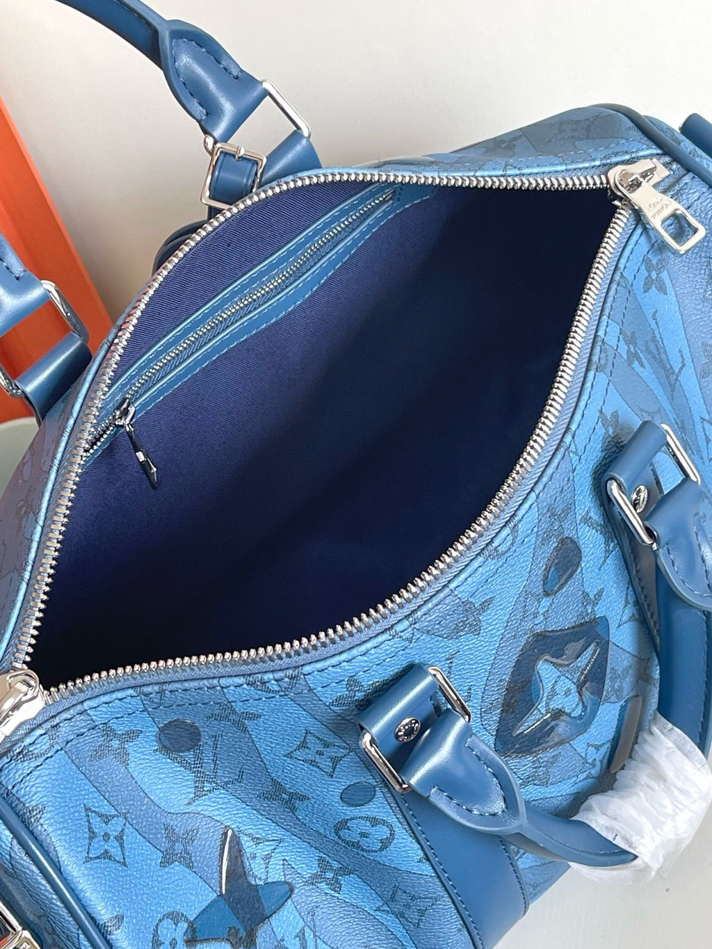LOUIS VUITTON - Boston Bag Monogram Aqua Garden Keepall Bandouliere 35