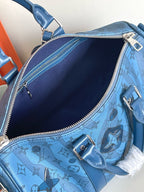 LOUIS VUITTON - Boston Bag Monogram Aqua Garden Keepall Bandouliere 35