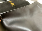 SAINT LAURENT- Black Leather Handbag
