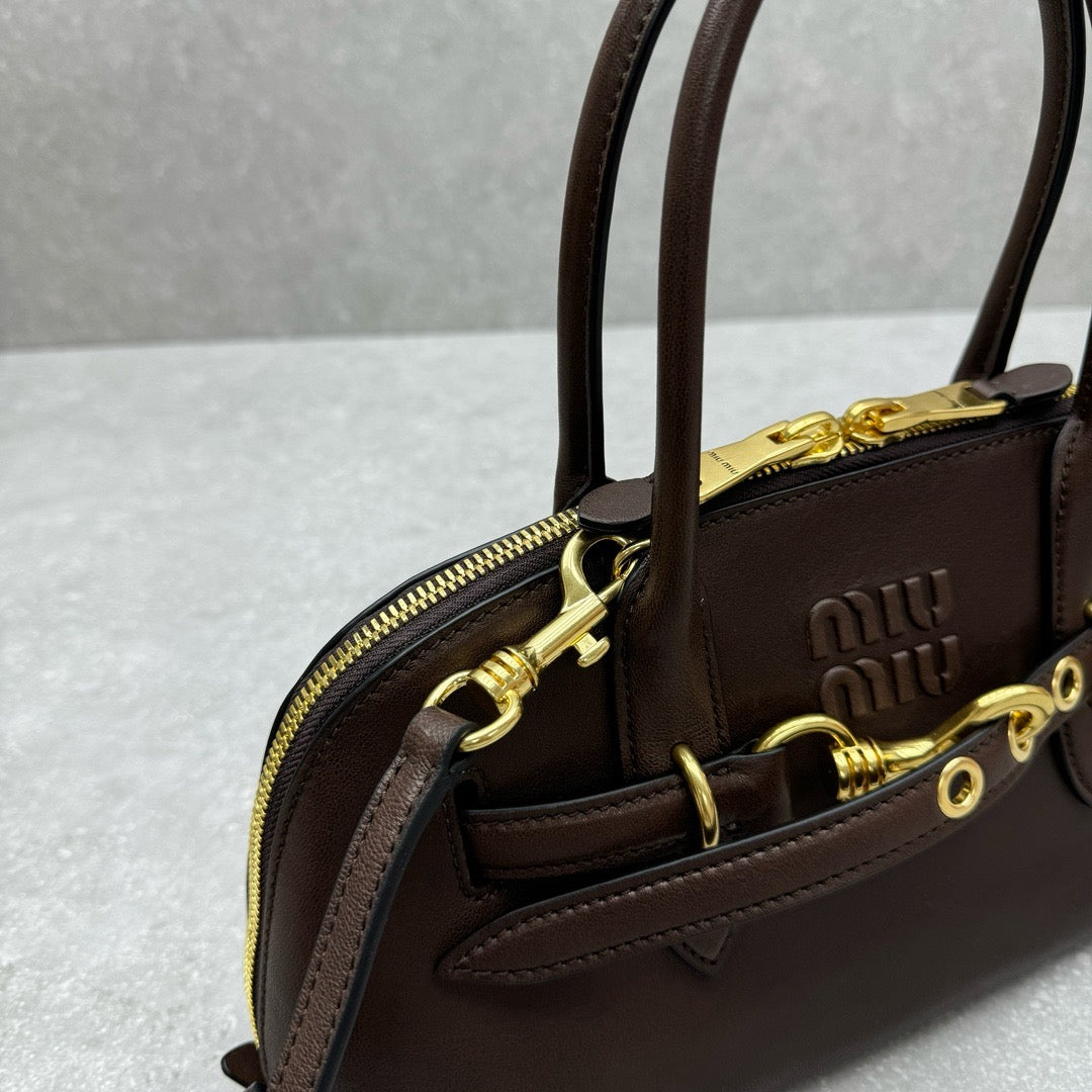 MIU MIU - Aventure nappa leather top-handle bag