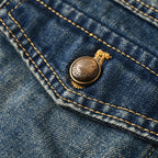 LOUIS VUITTON - Leather-Trim Cropped Denim Jacket