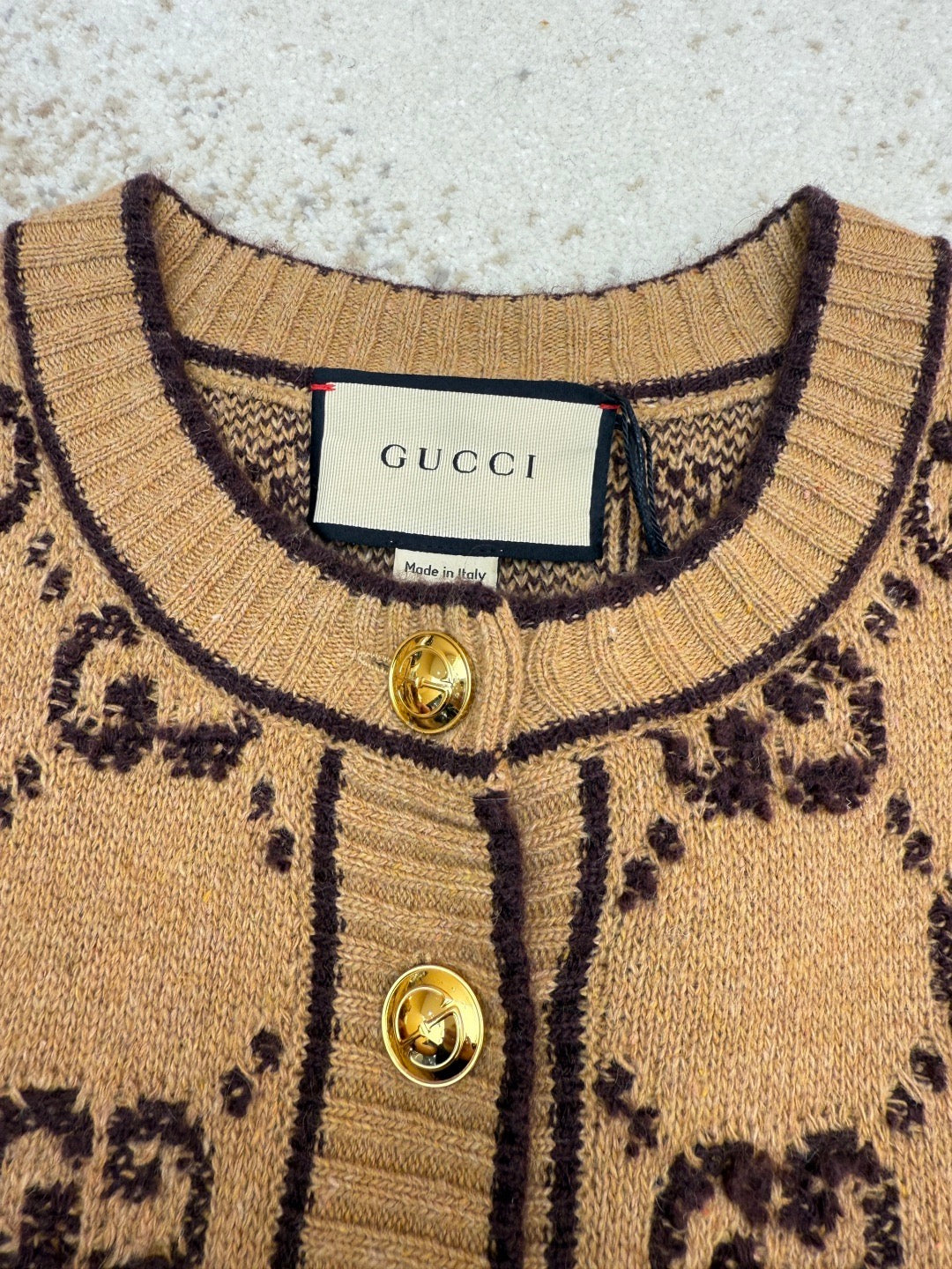 GUCCI  - GG jacquard cardigan