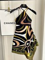 PUCCI - Patterned Halterneck One-Piece Swimsuit