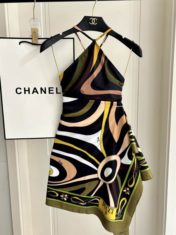 PUCCI - Patterned Halterneck One-Piece Swimsuit