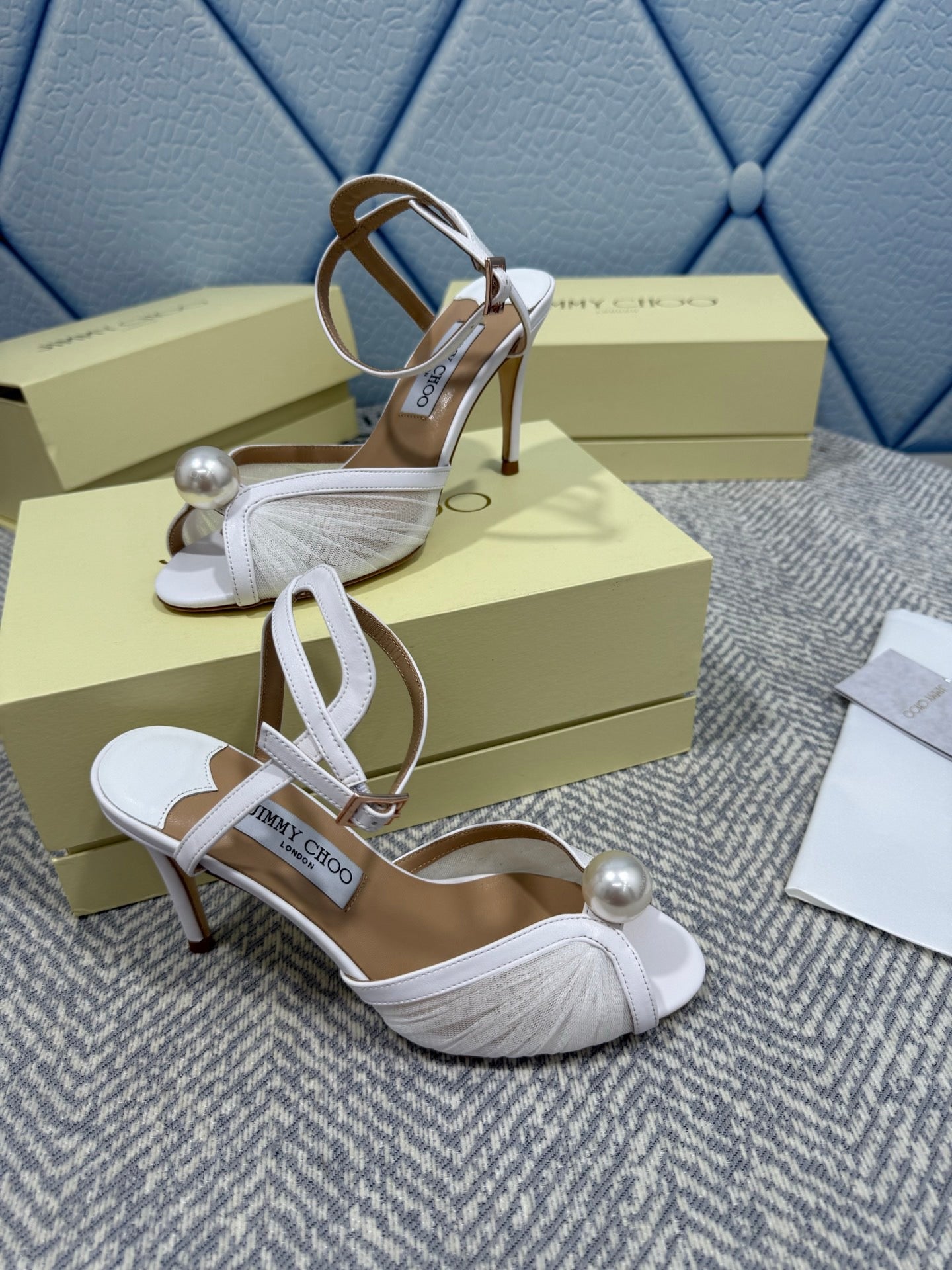 JIMMY CHOO - Sandals with Pearl