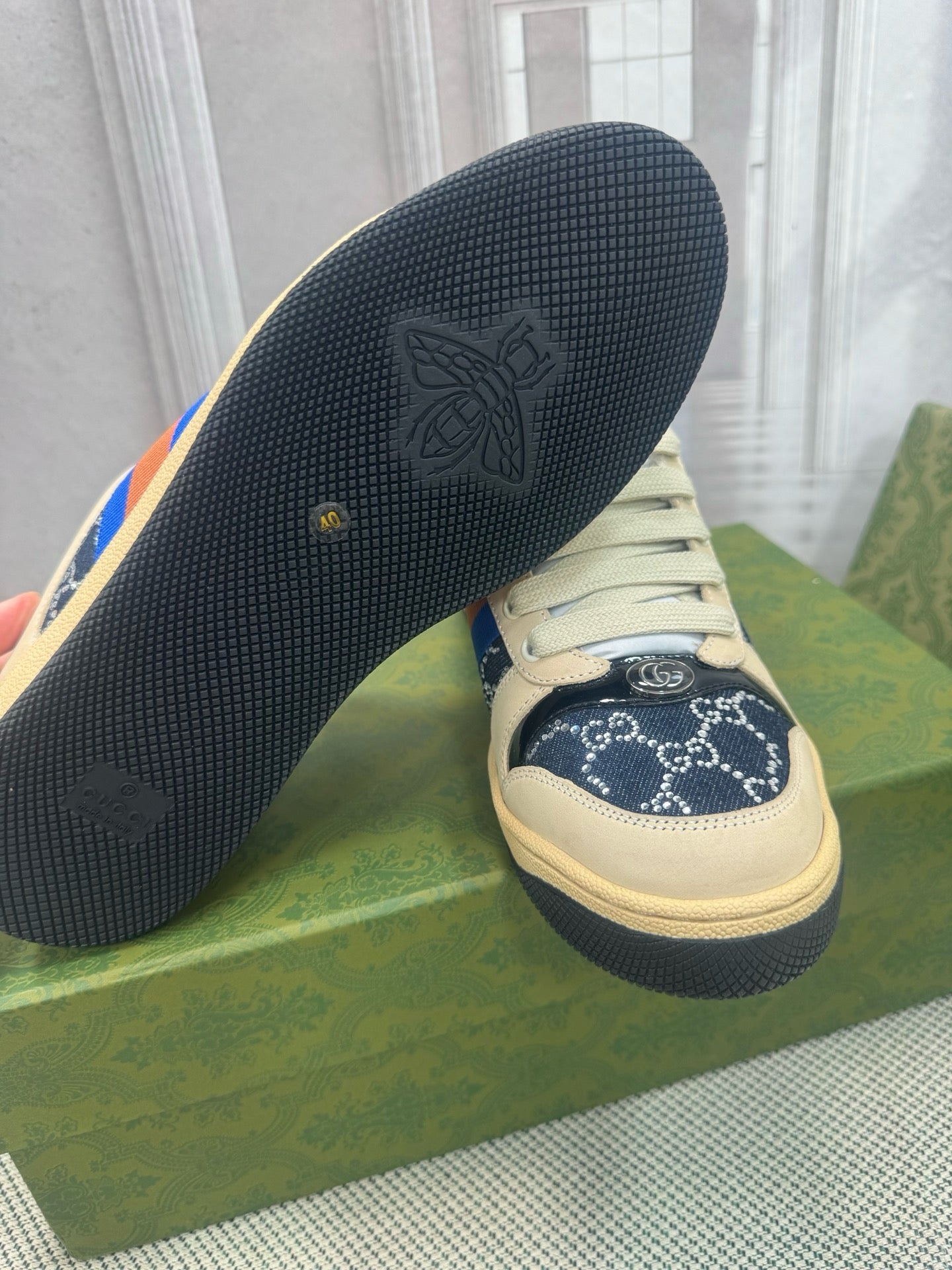 GUCCI - GG crystal Screener sneaker