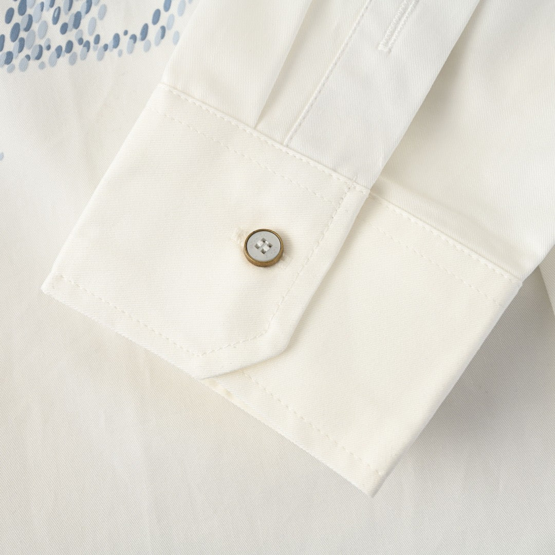 LOUIS VUITTON - Printed Signature Long-Sleeved Shirt