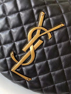 SAINT LAURENT - Icare Medium quilted suede shoulder bag