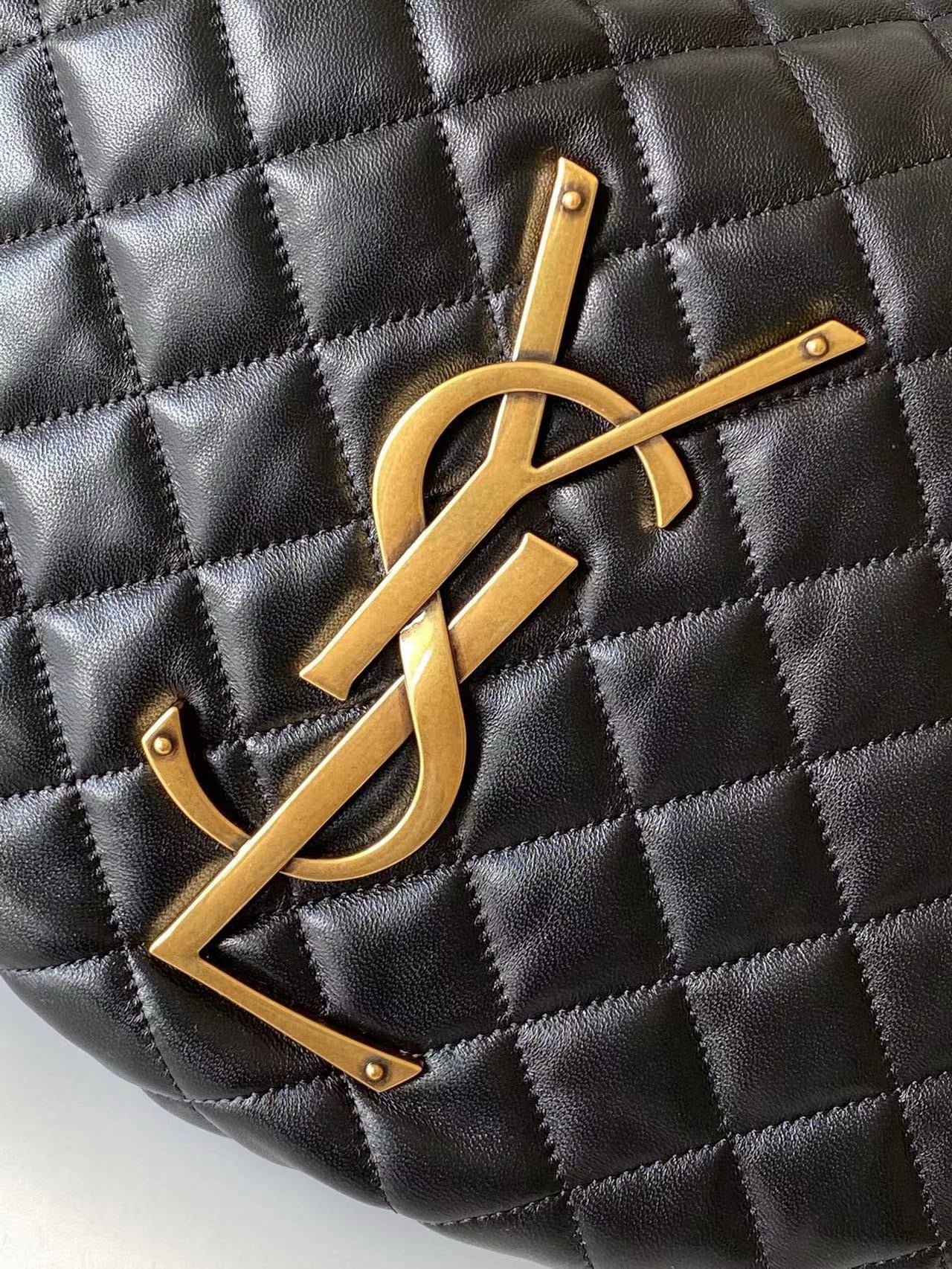 SAINT LAURENT - Icare Medium quilted suede shoulder bag