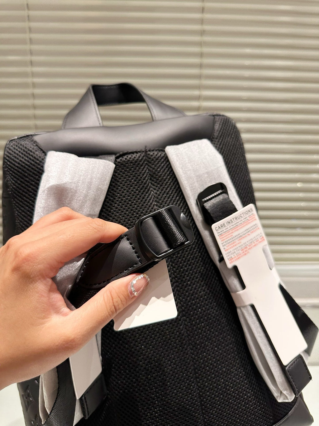 LOUIS VUITTON- Leather Backpack