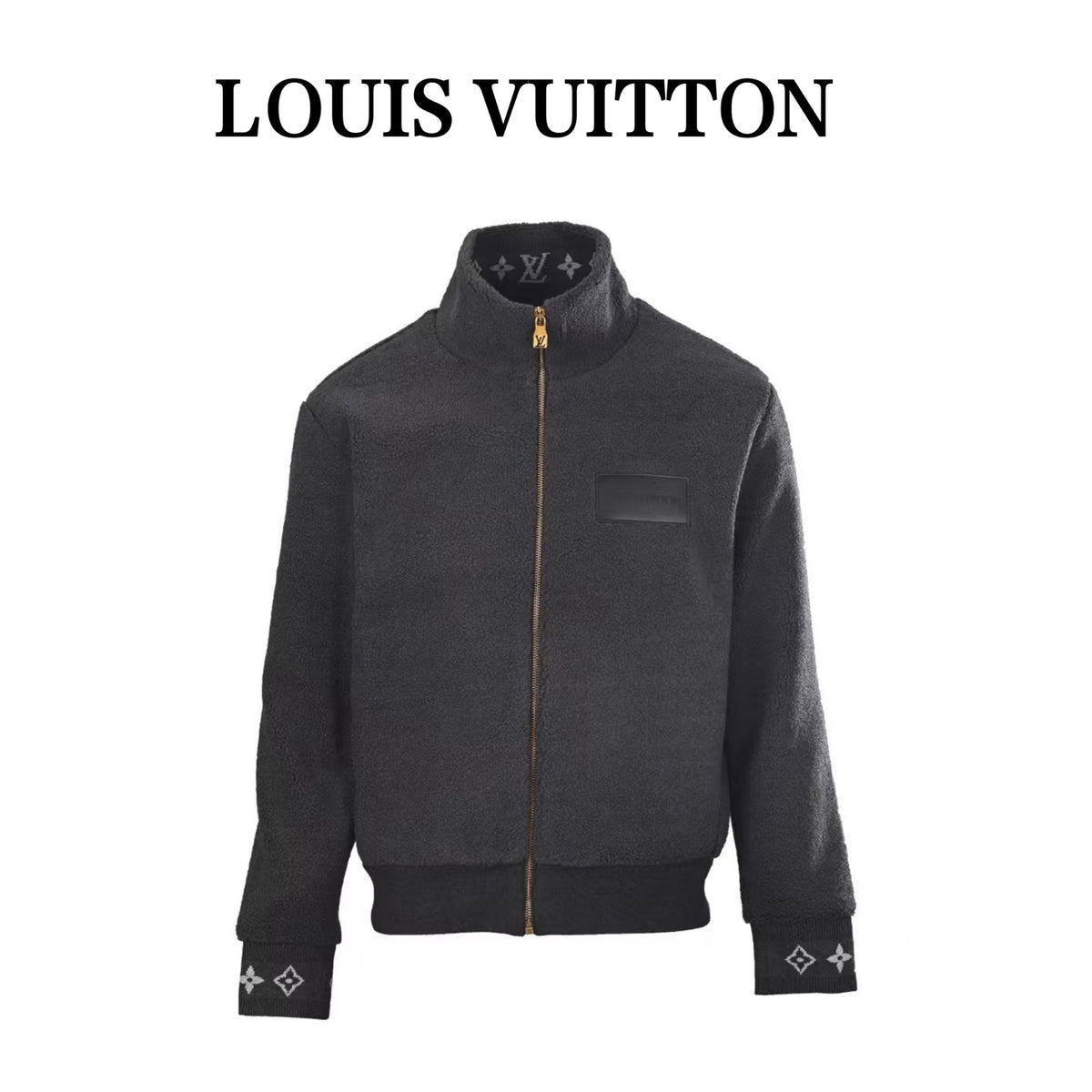 LOUIS VUITTON - Leather Patch Fleece