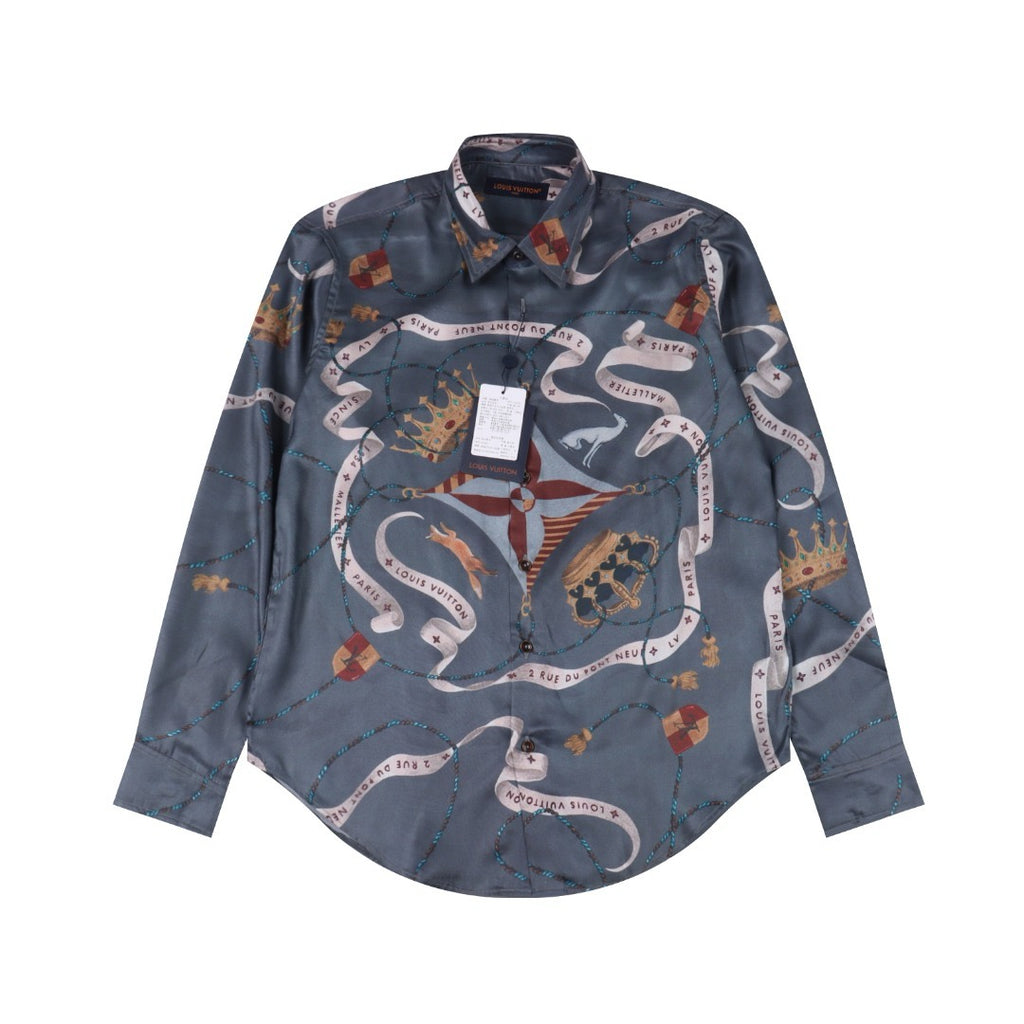 LOUIS VUITTON- Printed Silk Shirt