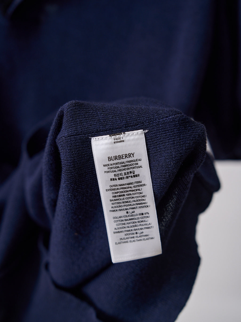 BURBERRY - Cashmere Polo Shirt