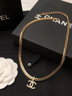 CHANEL - Crystal CC Choker Necklace