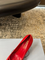 DIOR - open side patent leather heeled pumps