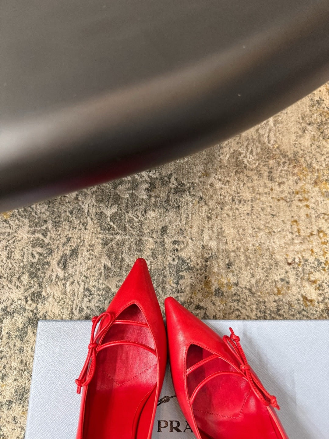 DIOR - open side patent leather heeled pumps