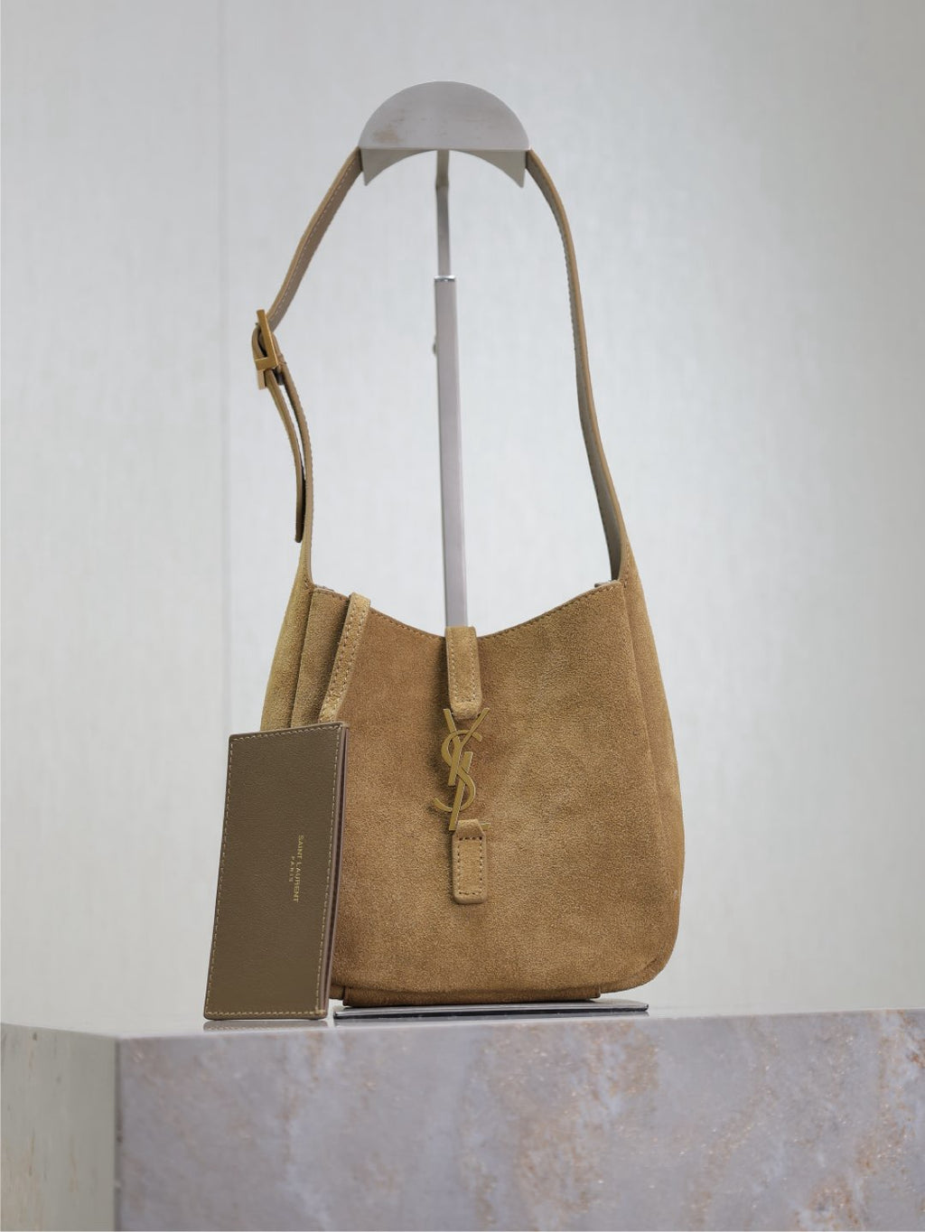 SAINT LAURENT - Icare Medium quilted suede shoulder bag