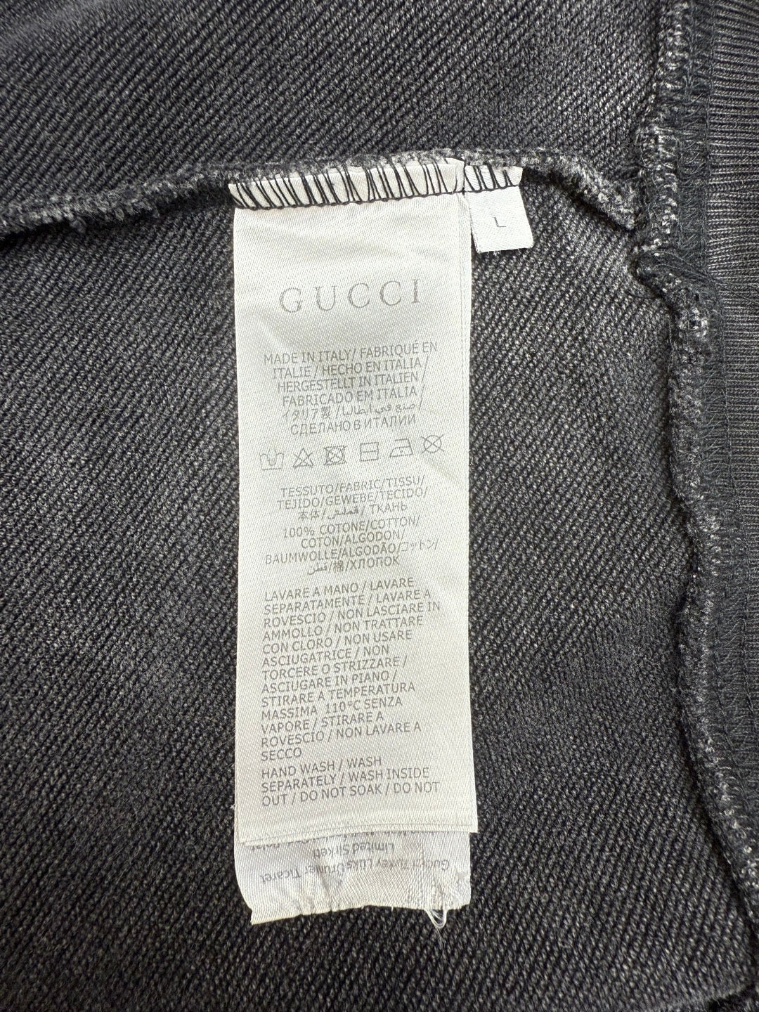 GUCCI  - Logo Cotton Crew Neck Sweatshirt