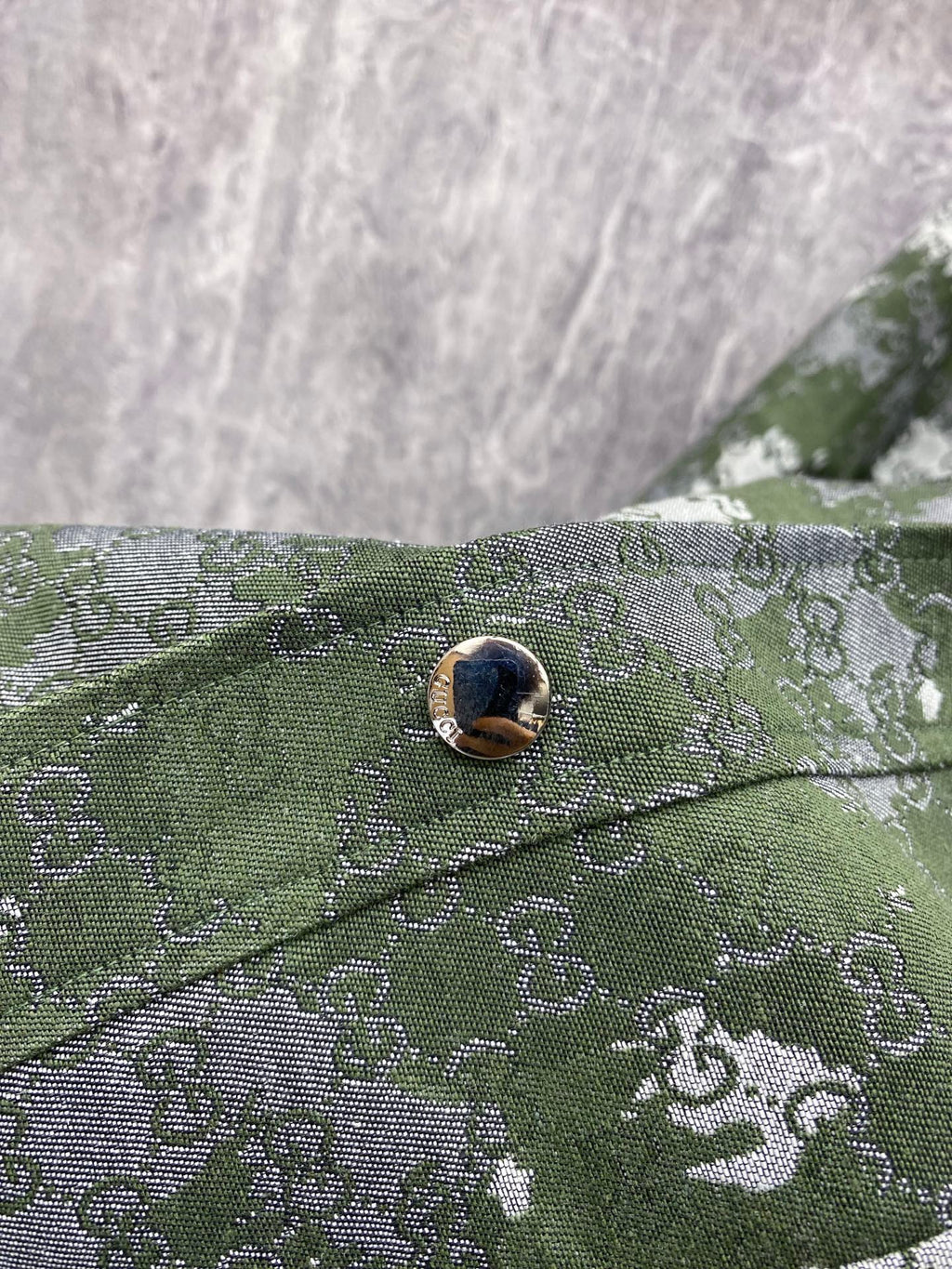 GUCCI  - Retro camouflage monogram print jacket