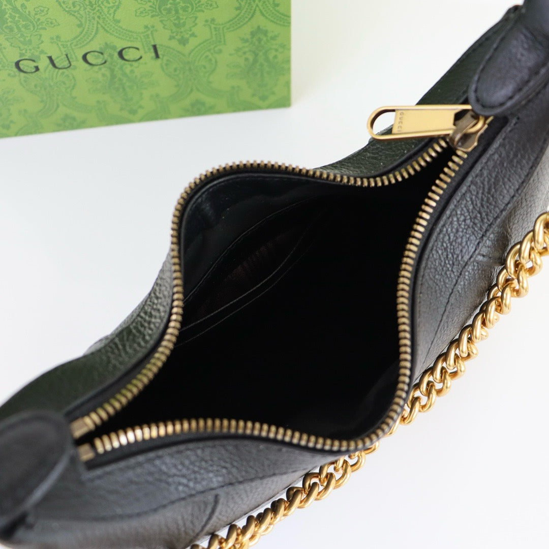 GUCCI - Aphrodite Leather Small shoulder bag