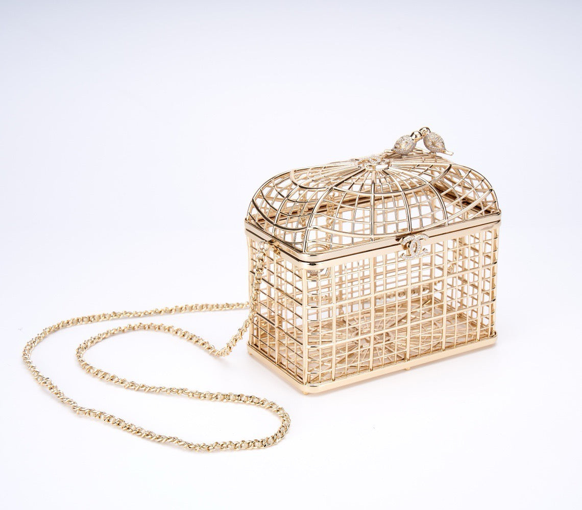 CHANEL - BIRD CAGE BAG RUNWAY EVENING BAG