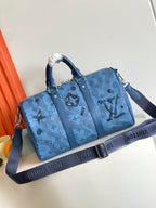 LOUIS VUITTON - Boston Bag Monogram Aqua Garden Keepall Bandouliere 35