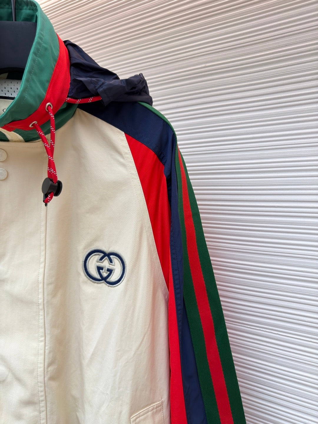 GUCCI  - Men's Red Gg Logo Grg Jacket
