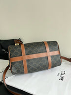 CELINE - BOSTON IN TRIOMPHE CANVAS AND CALFSKIN