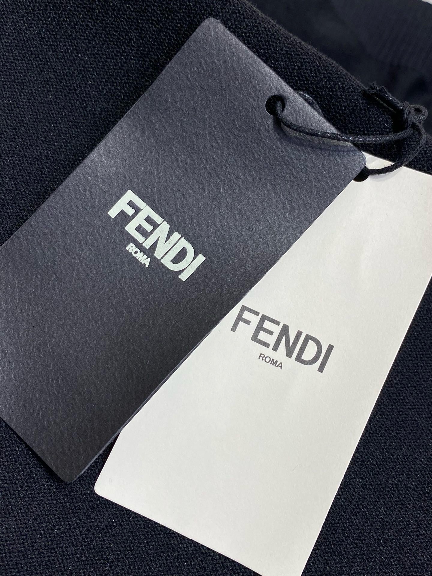 FENDI - Jacquard Knitted T-Shirt