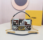 FENDI - Baguette patent leather handbag