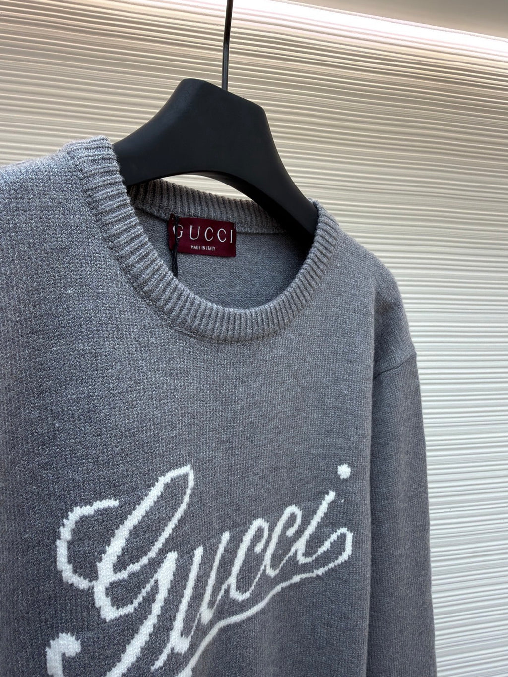 GUCCI  - Knit wool jumper with intarsia unisex